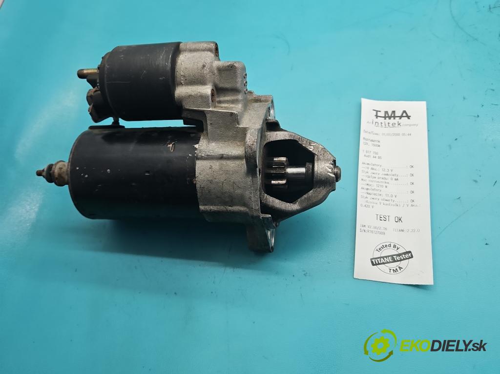 Audi A4 B5 1994-2001 1.6 8V 101 HP manual 74 kW 1595 cm3 4- štartér 06B911023 (Štartér)