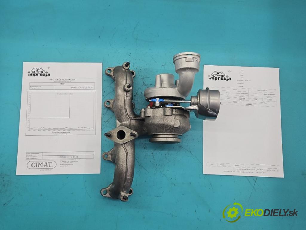 Vw Touran I 2003-2015 1.9 tdi 105 hp manual 77 kW 1896 cm3 5- Turbodmychadlo repasováno BV39A-0022