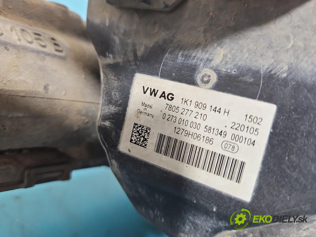 Vw Touran I 2003-2015 1.9 tdi 105 HP manual 77 kW 1896 cm3 5- Ozubené kolo: volant 1K1423051BM