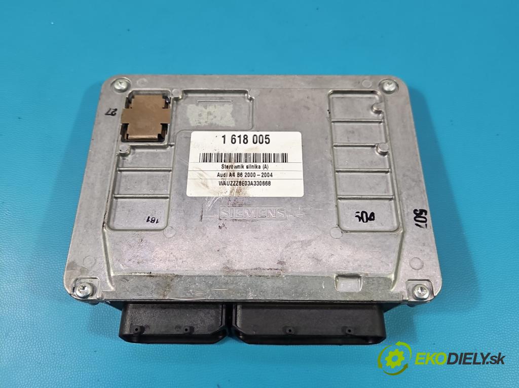 Audi A4 B6 2000-2004 1.6 8V 102 hp manual 75 kW 1595 cm3 4- řídící jednotka motoru 8E0906018AH