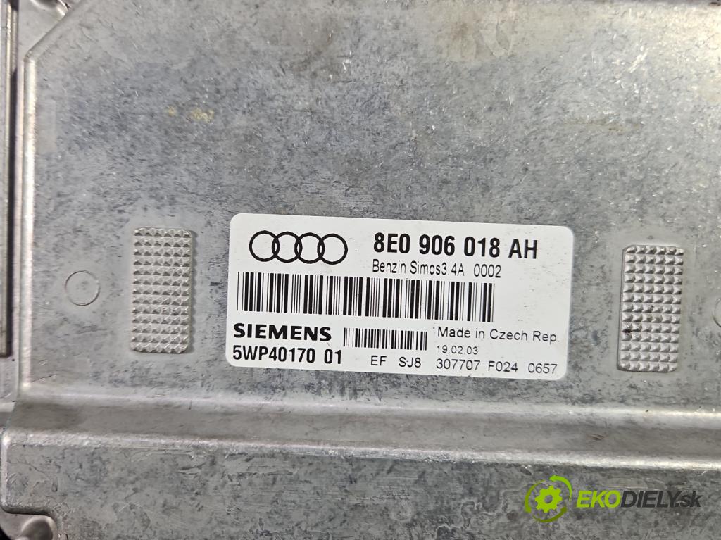 Audi A4 B6 2000-2004 1.6 8V 102 hp manual 75 kW 1595 cm3 4- řídící jednotka motoru 8E0906018AH