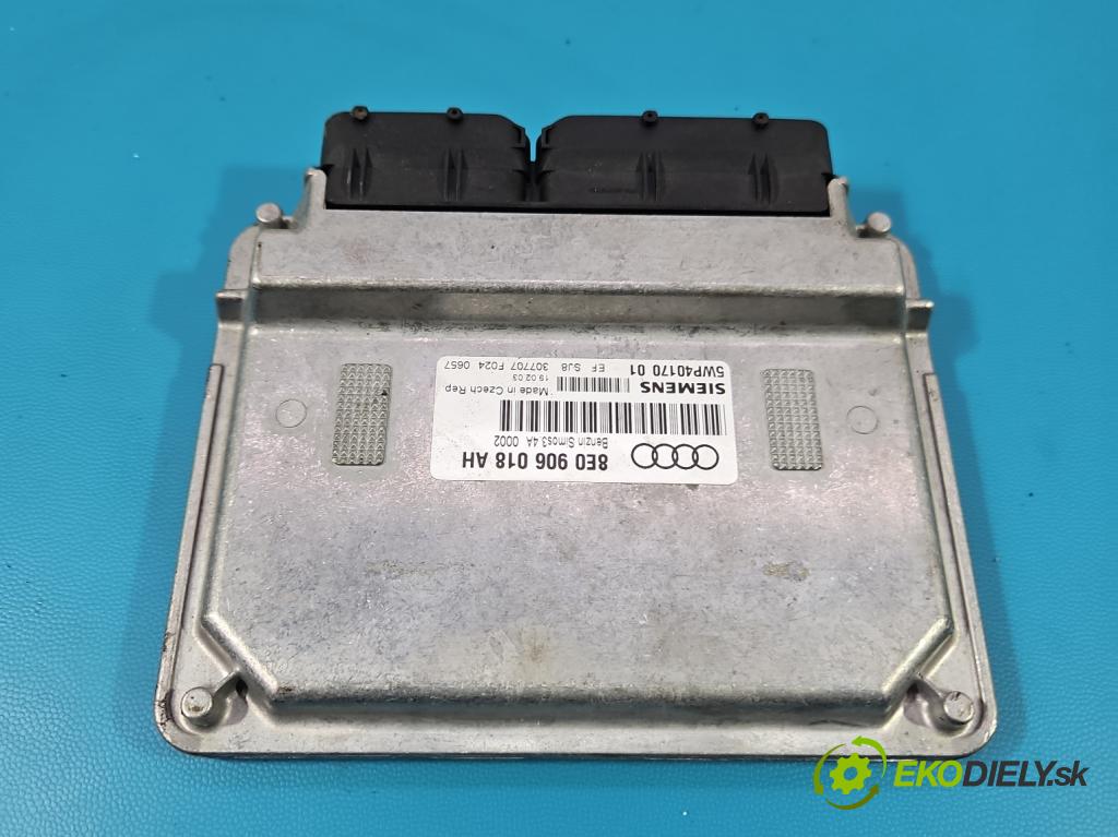 Audi A4 B6 2000-2004 1.6 8V 102 hp manual 75 kW 1595 cm3 4- řídící jednotka motoru 8E0906018AH