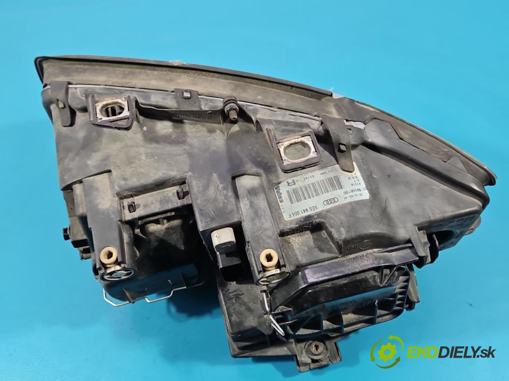Audi A4 B6 2000-2004 1.6 8V 102 HP manual 75 kW 1595 cm3 4- Reflektor: pravý 8E0941004F (Svetlo predné pravé)
