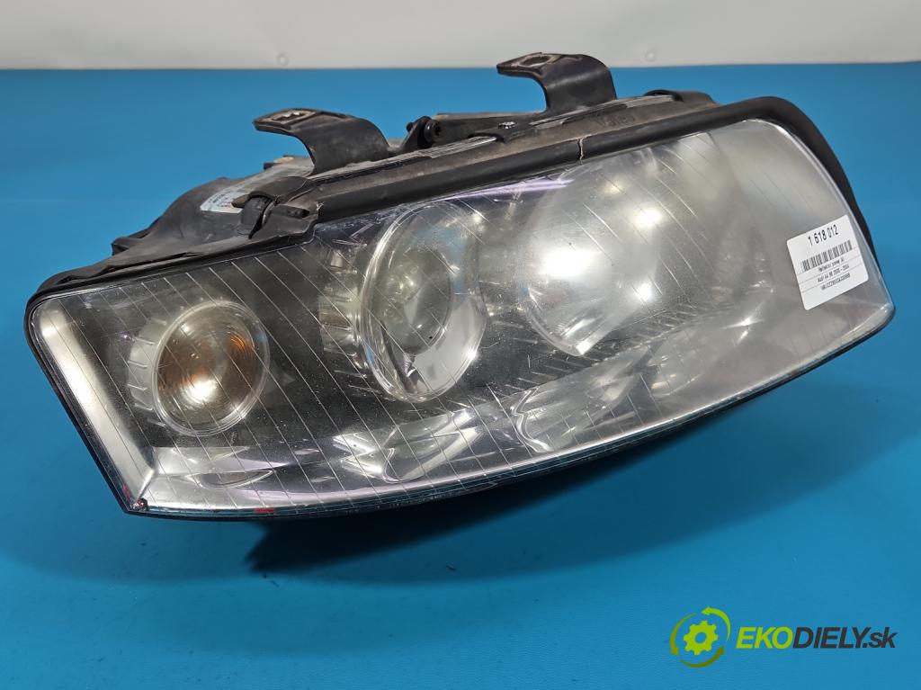 Audi A4 B6 2000-2004 1.6 8V 102 HP manual 75 kW 1595 cm3 4- Reflektor: pravý 8E0941004F (Svetlo predné pravé)