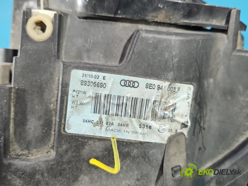 Audi A4 B6 2000-2004 1.6 8V 102 hp manual 75 kW 1595 cm3 4- světlo levý 8E0941003F (Klika dveří ostatní)