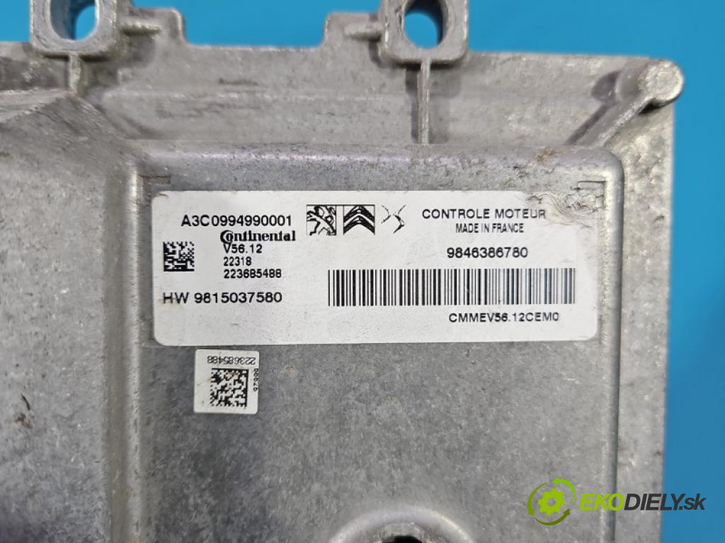 Opel Corsa F 2019- 1.2 12V 75 HP manual 55 kW 1199 cm3 5- riadiaca jednotka motora 9846386780