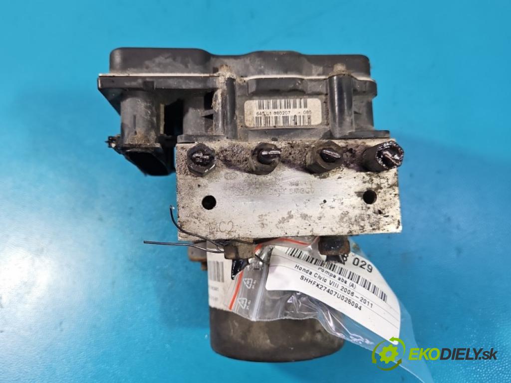 Honda Civic VIII 2006-2011 1.8 16V 140 HP manual 103 kW 1799 cm3 5- čerpadlo abs 0265235394 (Pumpa ABS)