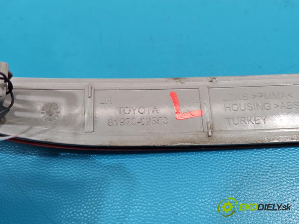 Toyota Corolla E21 2019- 1.6 16V 132  HP manual 97 kW 1598 cm3 4- Odraz: 81920-02350