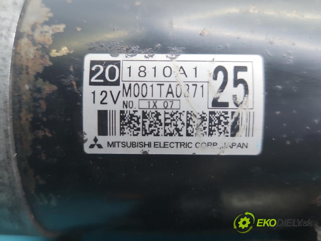 Mitsubishi Outlander II 2006-2013 2.2 DI-D 4N14 177 HP manual 130 kW 2268 cm3 5- štartér M001TA0371 (Štartér)