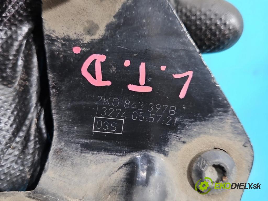 Vw Caddy III 2K 2003-2020 1.6 tdi 75 HP manual 55 kW 1598 cm3 5- Rolka dvere 2K0843397B