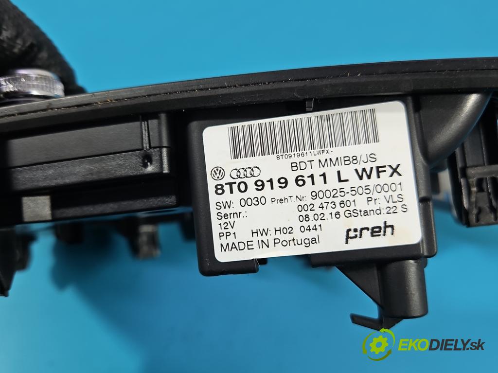 Audi Q5 2008-2016 2.0 tdi 190 HP automatic 140 kW 1968 cm3 5- prepínač rádio: navigácie 8T0919611L