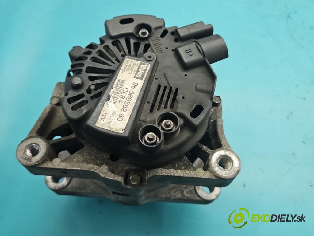 Peugeot 307 1.6 16V 109 HP manual 80 kW 1587 cm3 5- Alternator 9656956280 (Alternátor)