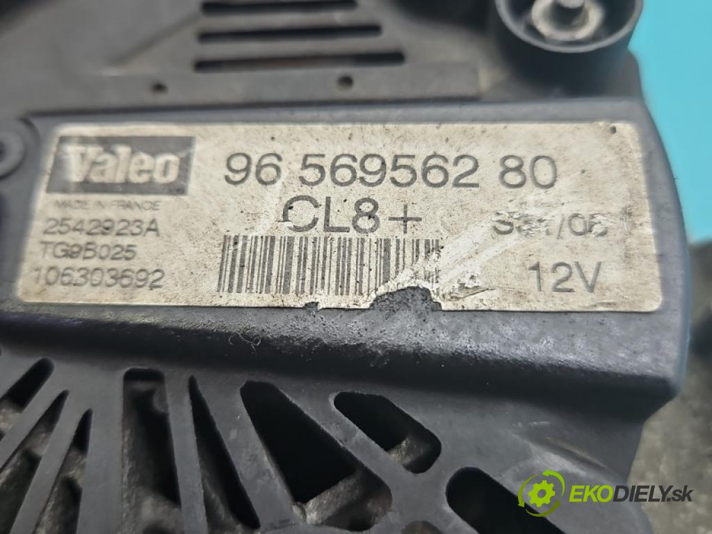 Peugeot 307 1.6 16V 109 HP manual 80 kW 1587 cm3 5- Alternator 9656956280 (Alternátor)