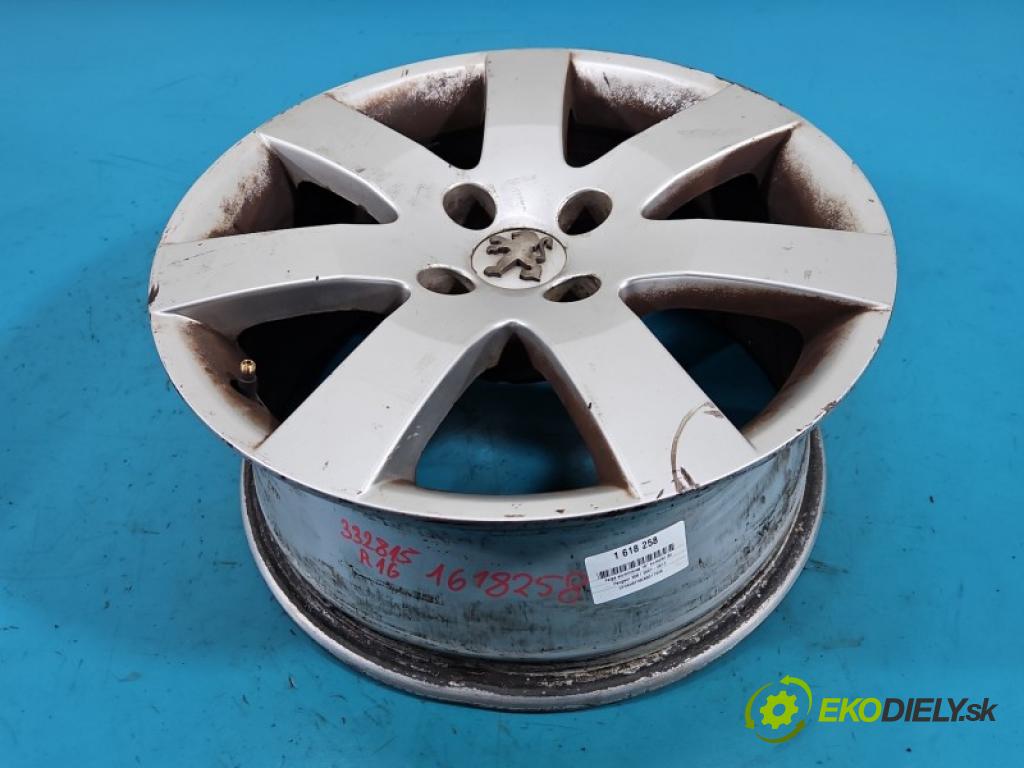 Peugeot 308 I 2007-2013 1.6 16V 120 hp manual 88 kW 1598 cm3 5- Felga hliník 16" komplet