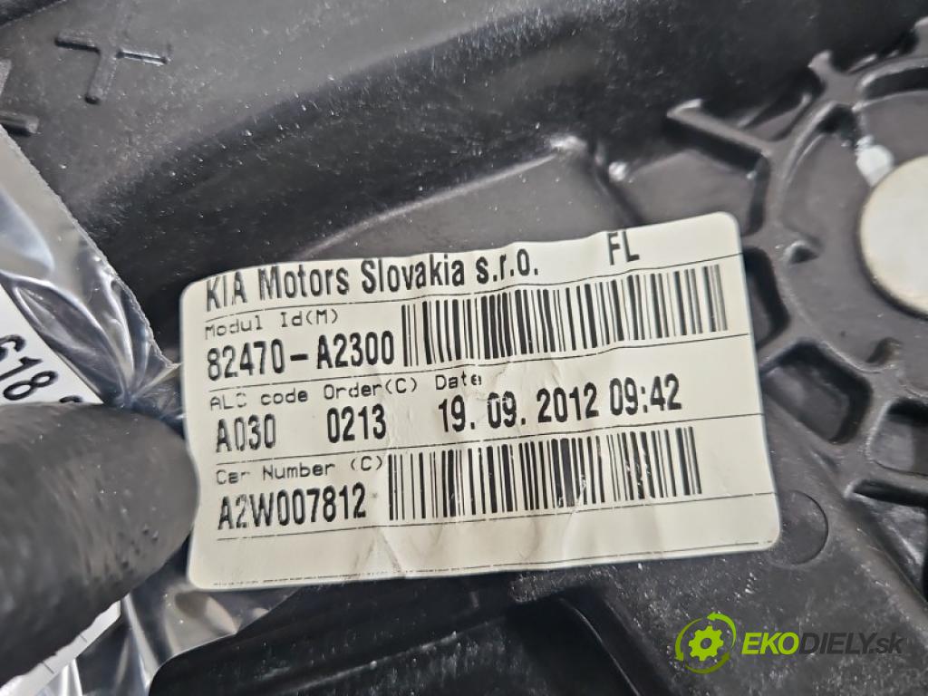 Kia Ceed II 2012-2018 1.6 crdi 128 hp manual 94 kW 1582 cm3 5- mechanismus stahování přední levý 82470-A2300