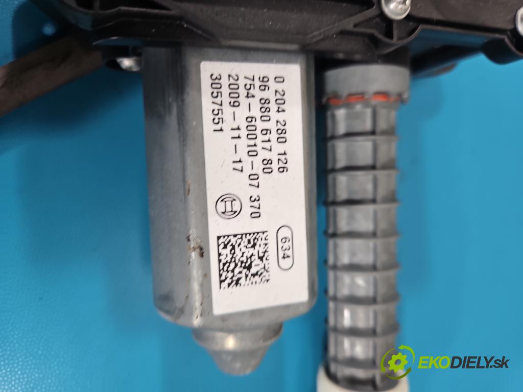 Peugeot 3008 I 2009-2016 2.0 hdi 150 HP manual 110 kW 1997 cm3 5- Brzda manuál: elektrický: 9684898480 (Ručná brzda)