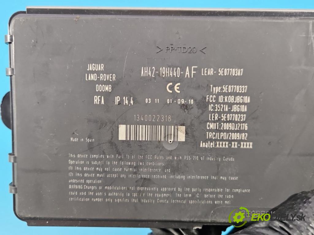 Land rover Range Rover III L322 2001-2012 4.4 V8 313 hp automatic 230 kW 4367 cm3 5- řídící jednotka AH42-19H440-AF