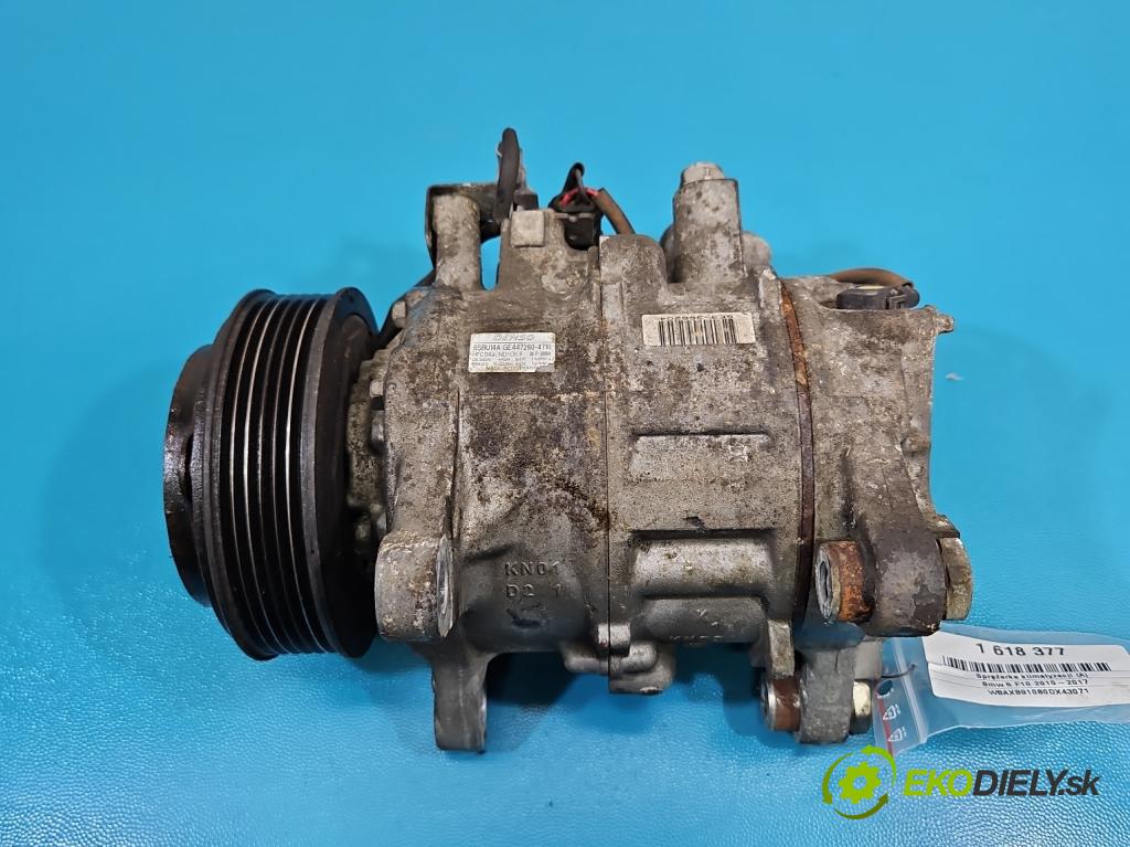 Bmw 5 F10 2010-2017 2.0d 218 hp automatic 160 kW 1995 cm3 5- Kompresor: klíma 447260-4710 (Kompresor klimatizace)