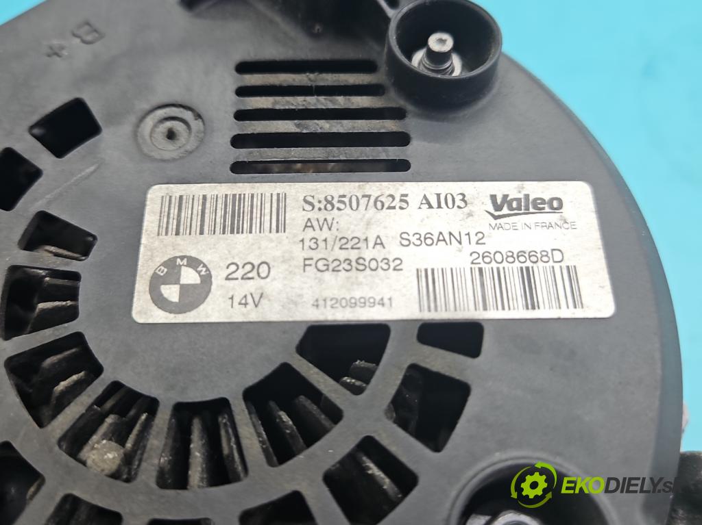 Bmw 5 F10 2010-2017 2.0d 218 hp automatic 160 kW 1995 cm3 5- Alternator 8507625 (Alternátor)