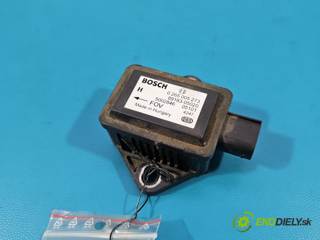 Toyota Avensis II T25 2003-2008 1.8 vvti 129 hp manual 95 kW 1794 cm3 5- snímač ESP 0265005273