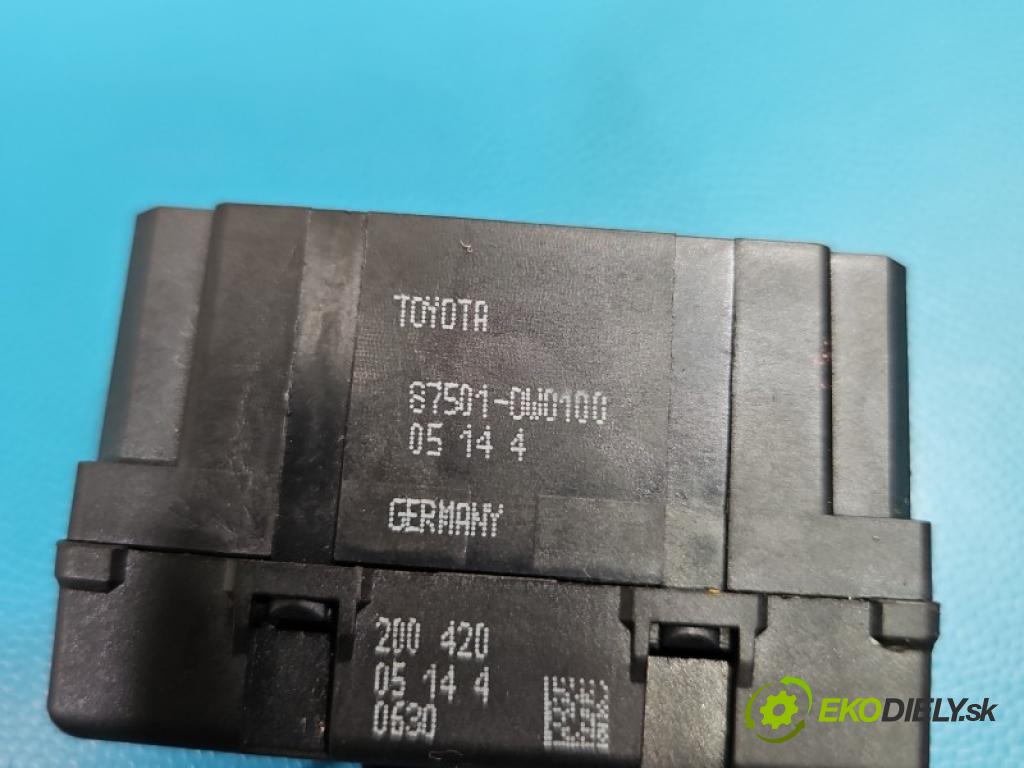 Toyota Avensis II T25 2003-2008 1.8 vvti 129 hp manual 95 kW 1794 cm3 5- relé 87501-0W0100