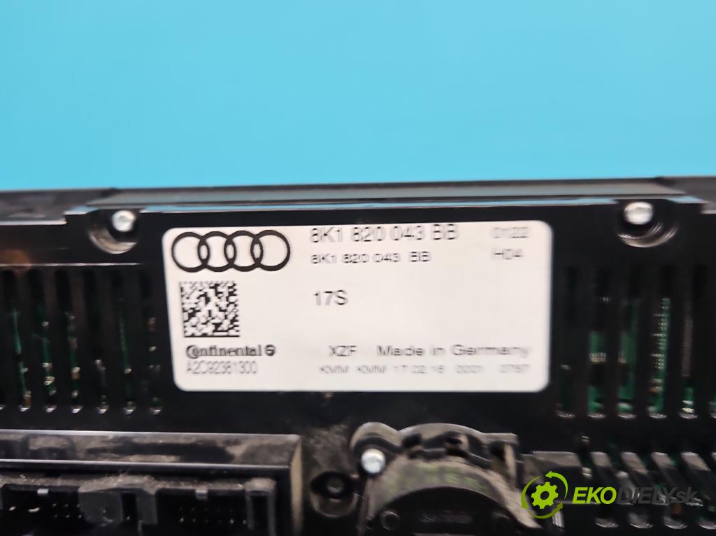 Audi Q5 2008-2016 2.0 tdi 190 hp automatic 140 kW 1968 cm3 5- palubní deska panel topení 8K1820043BB