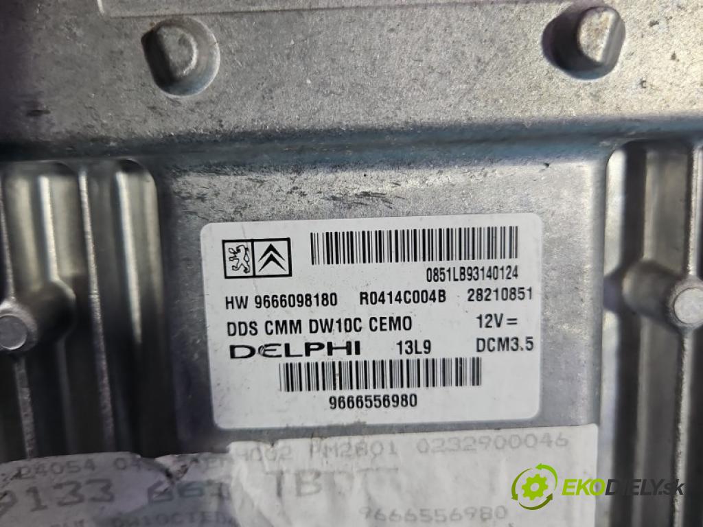 Peugeot 3008 I 2009-2016 2.0 hdi 150 HP manual 110 kW 1997 cm3 5- riadiaca jednotka motora 9666098180