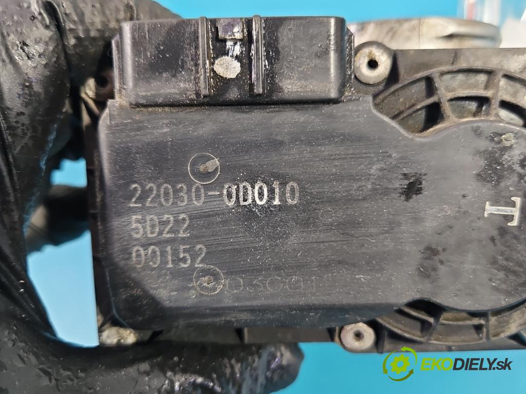 Toyota Avensis II T25 2003-2008 1.8 vvti 129 hp manual 95 kW 1794 cm3 5- škrticí klapka 22030-0D010 (Škrticí klapka)