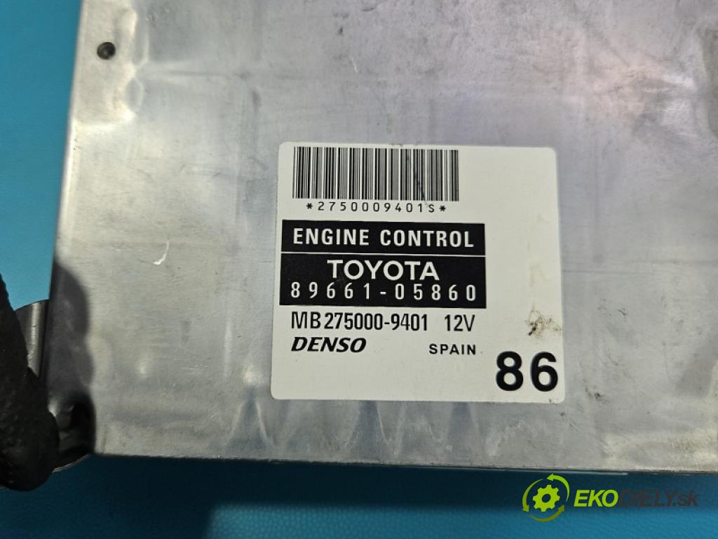 Toyota Avensis II T25 2003-2008 1.8 vvti 129 HP manual 95 kW 1794 cm3 5- riadiaca jednotka motora 89661-05860