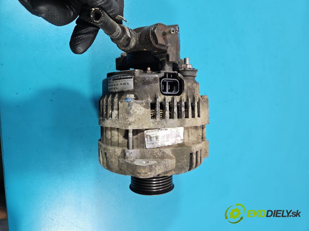 Opel Astra II 1998-2009 1.7 dti 75 hp manual 55 kW 1686 cm3 5- Alternator  (Alternátor)