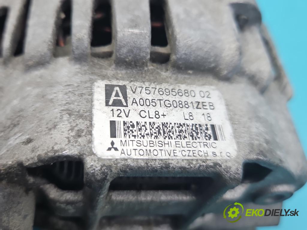 Peugeot 308 I 2007-2013 1.6 16V 120 hp manual 88 kW 1598 cm3 5- Alternator 757695680 (Alternátor)