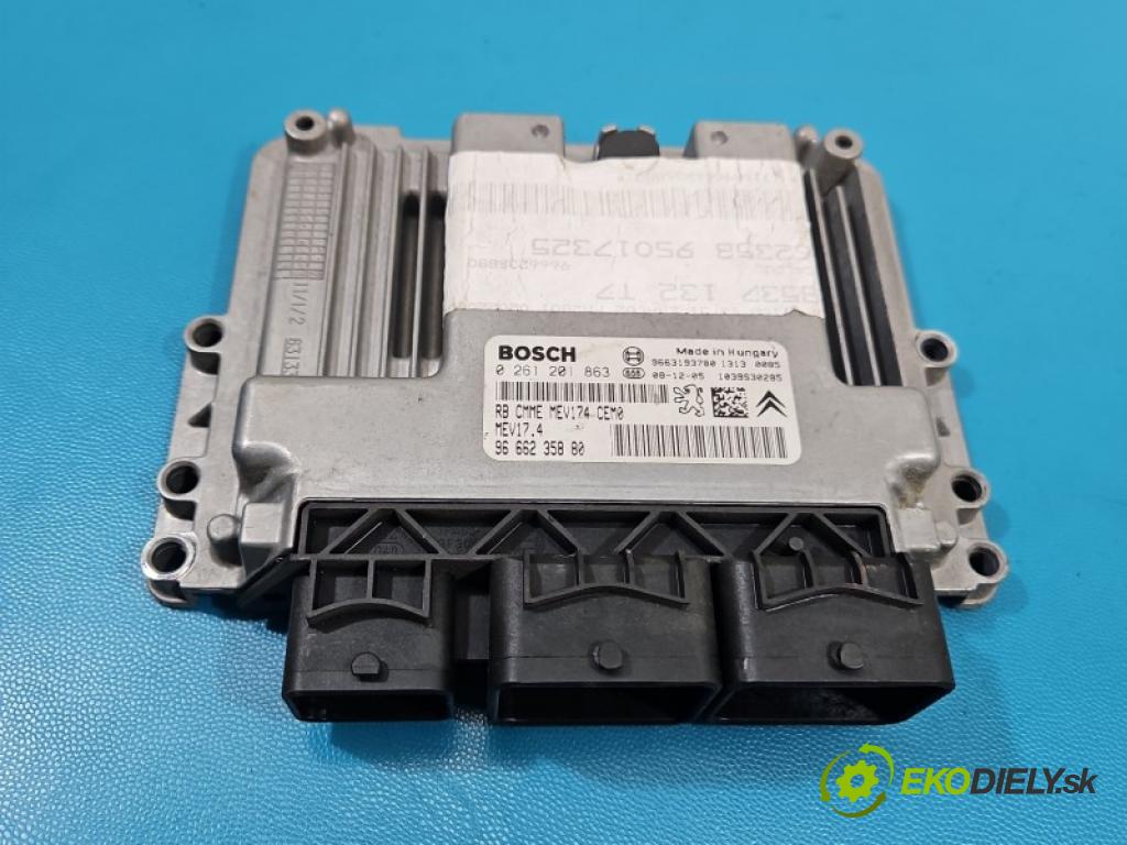 Peugeot 308 I 2007-2013 1.6 16V 120 HP manual 88 kW 1598 cm3 5- riadiaca jednotka motora 0261201863
