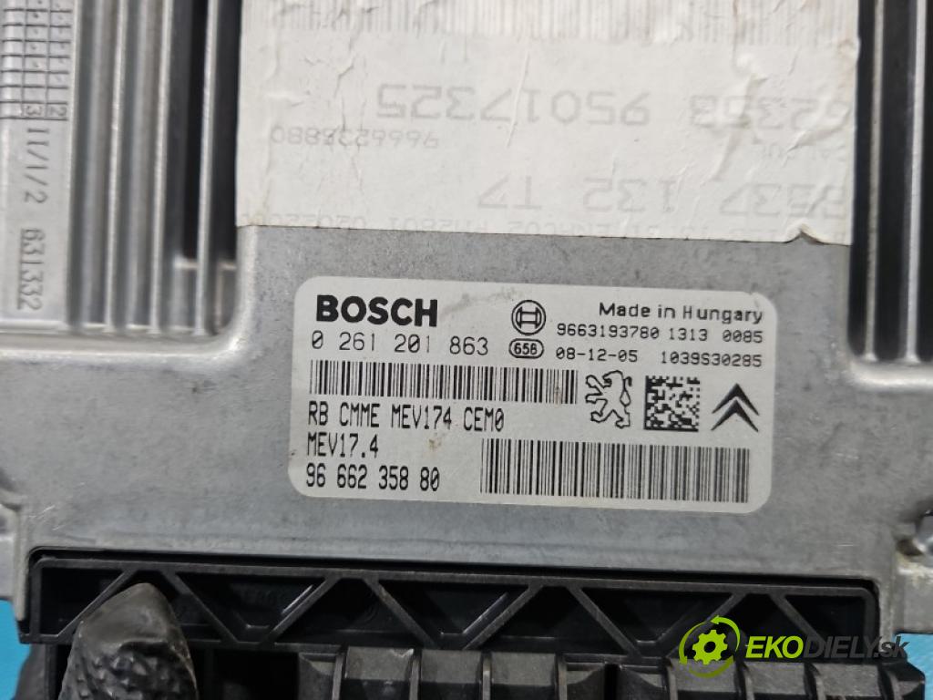 Peugeot 308 I 2007-2013 1.6 16V 120 HP manual 88 kW 1598 cm3 5- riadiaca jednotka motora 0261201863