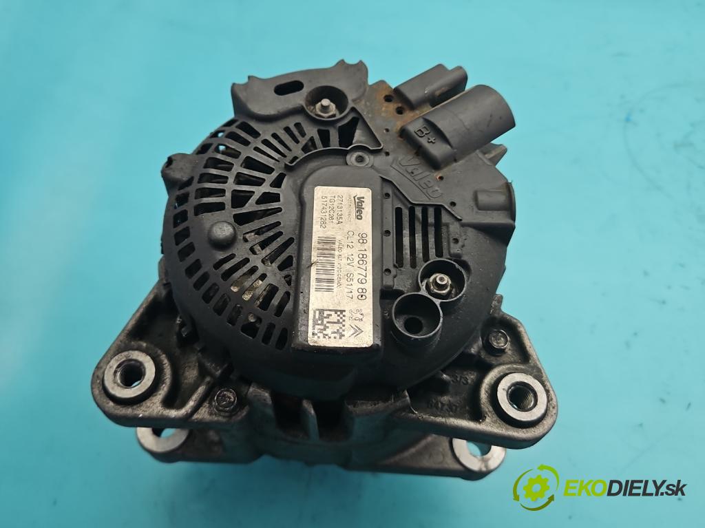 Opel Grandland 2017–2024 1.2 T 131 hp manual 96 kW 1199 cm3 5- Alternator 9818677980 (Alternátor)