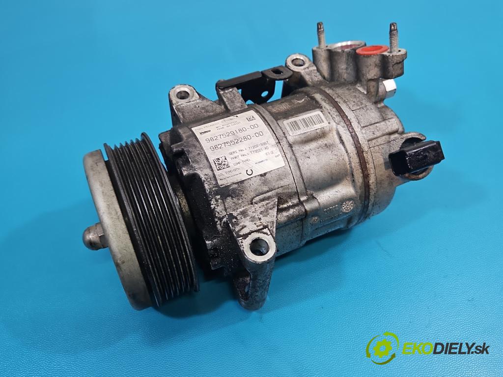 Opel Grandland 2017–2024 1.2 T 131 hp manual 96 kW 1199 cm3 5- Kompresor: klíma 9827529180 (Kompresor klimatizace)