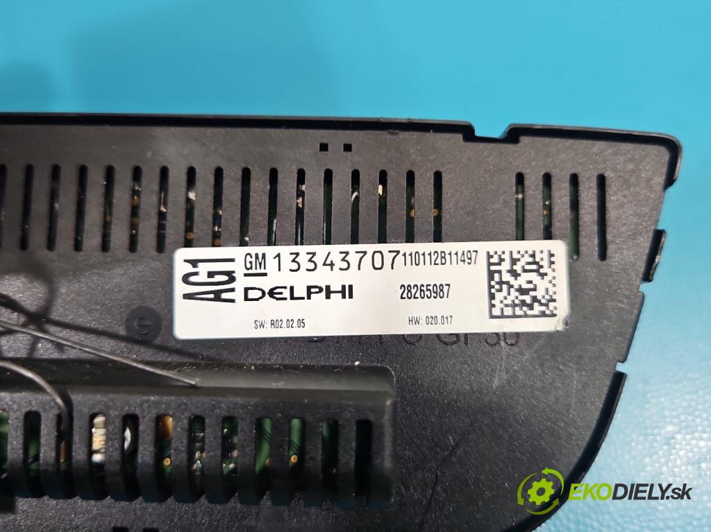 Opel Astra IV 2009-2015 2.0 cdti 160 hp manual 118 kW 1956 cm3 5- palubní deska panel topení 13343707