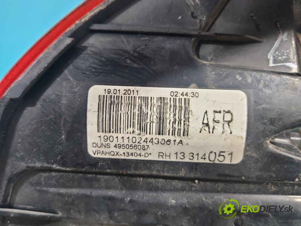 Opel Astra IV 2009-2015 2.0 cdti 160 hp manual 118 kW 1956 cm3 5- světlo zadní pravé blatník: 13314051