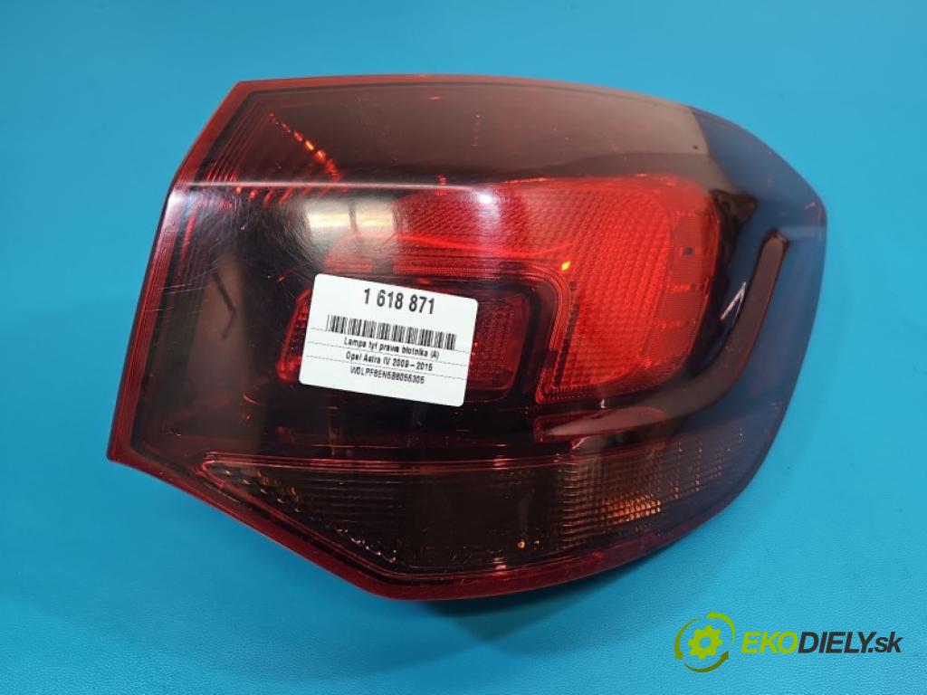 Opel Astra IV 2009-2015 2.0 cdti 160 hp manual 118 kW 1956 cm3 5- světlo zadní pravé blatník: 13314051