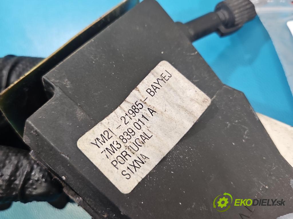 Vw Sharan I 1995-2010 1.9 tdi 131 HP manual 96 kW 1896 cm3 5- zámok zadné ľavý 7M3839011A