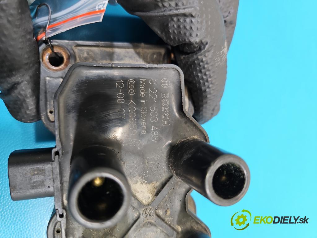 Ford Focus Mk2 2004-2011 1.6 16V 101 hp manual 74 kW 1596 cm3 5- cívka zapalovací 0221503485 (Zážehová cívka)