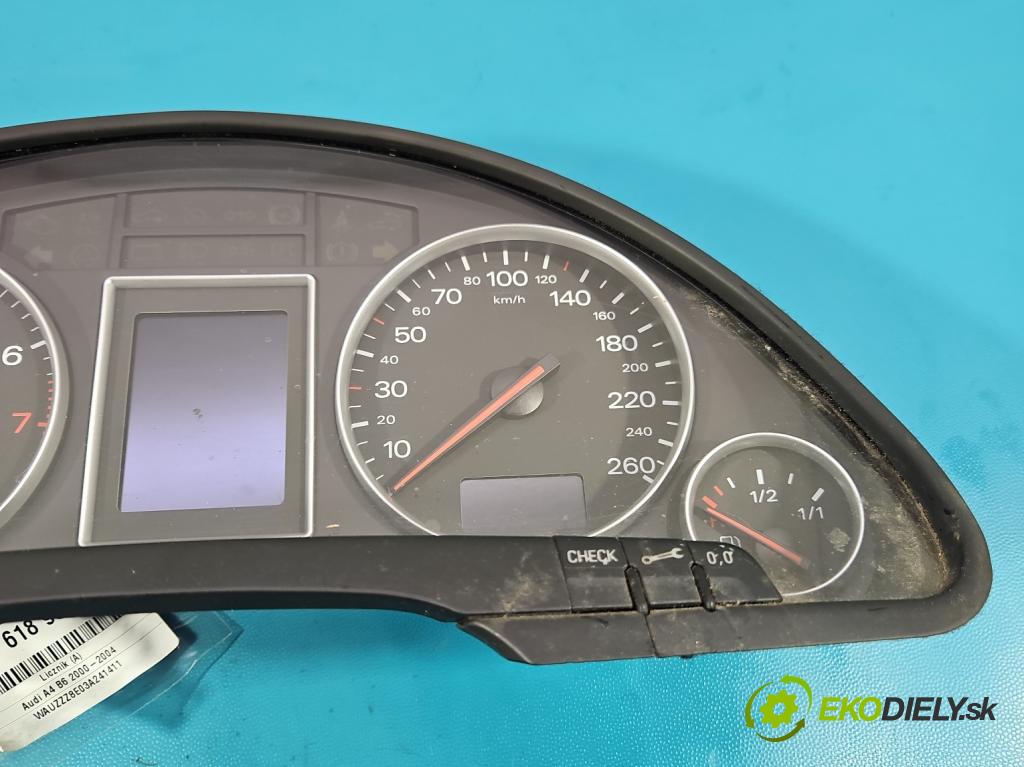 Audi A4 B6 2000-2004 2.0 FSI 150 hp manual 110 kW 1984 cm3 5- Přístrojová deska 8E0920900L (Přístrojová deska)