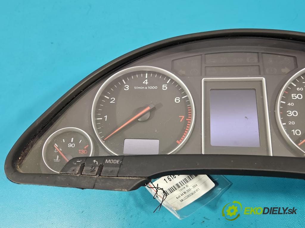 Audi A4 B6 2000-2004 2.0 FSI 150 hp manual 110 kW 1984 cm3 5- Přístrojová deska 8E0920900L (Přístrojová deska)