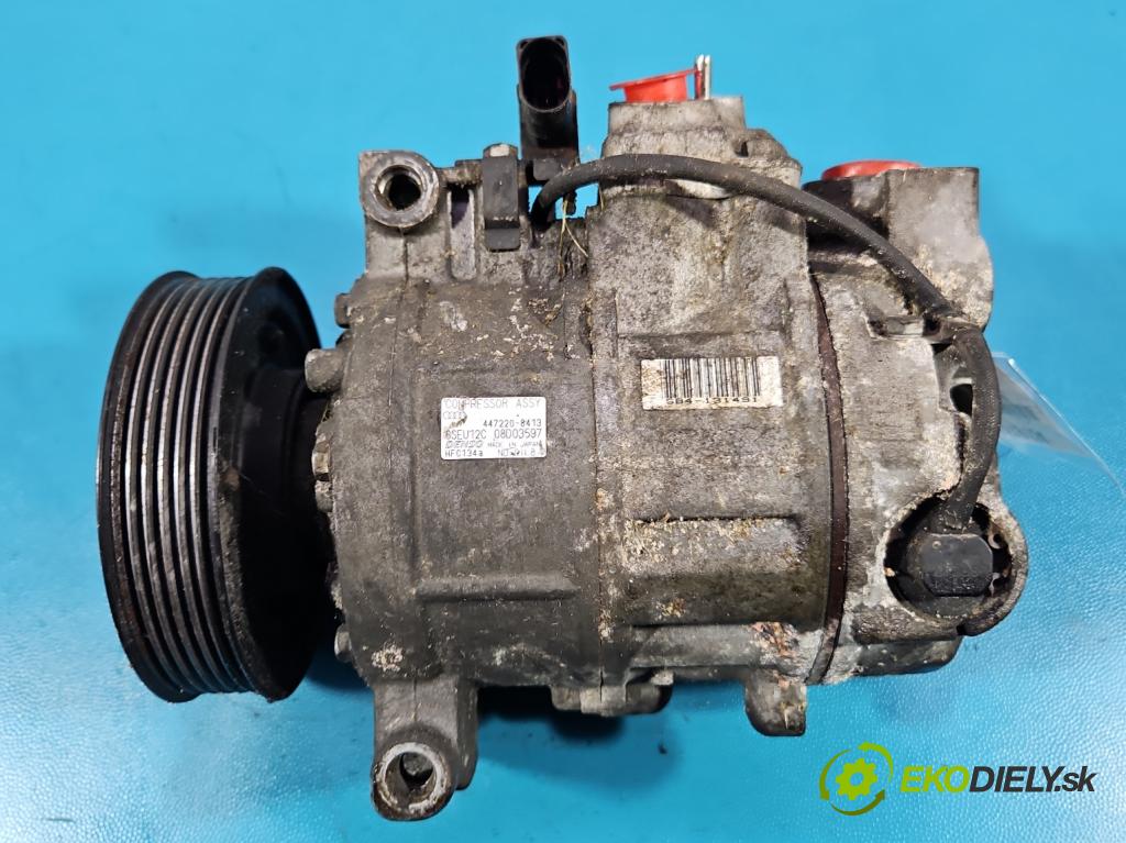 Audi A4 B6 2000-2004 2.0 FSI 150 hp manual 110 kW 1984 cm3 5- Kompresor: klíma 447220-8413 (Kompresor klimatizace)