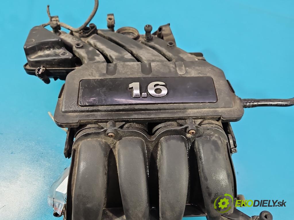 Seat Altea 1.6 8V 102 HP manual 75 kW 1595 cm3 5- zvod nasávací 06A133206DB (Sacie potrubie)