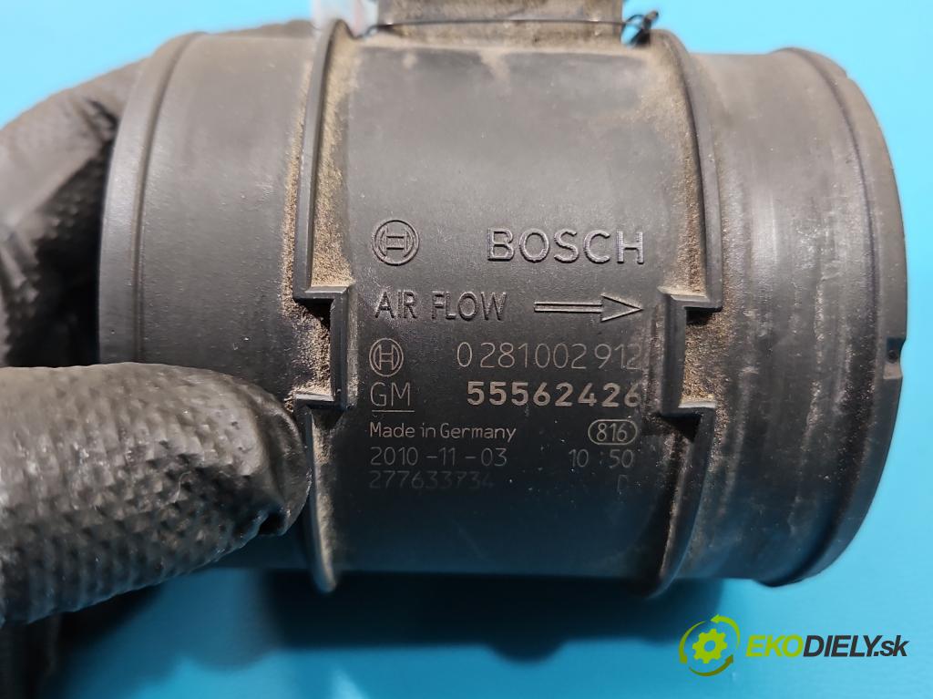 Opel Astra IV 2009-2015 2.0 cdti 160 hp manual 118 kW 1956 cm3 5- váha vzduchu 0281002912 (Snímač hmotnosti vzduchu)