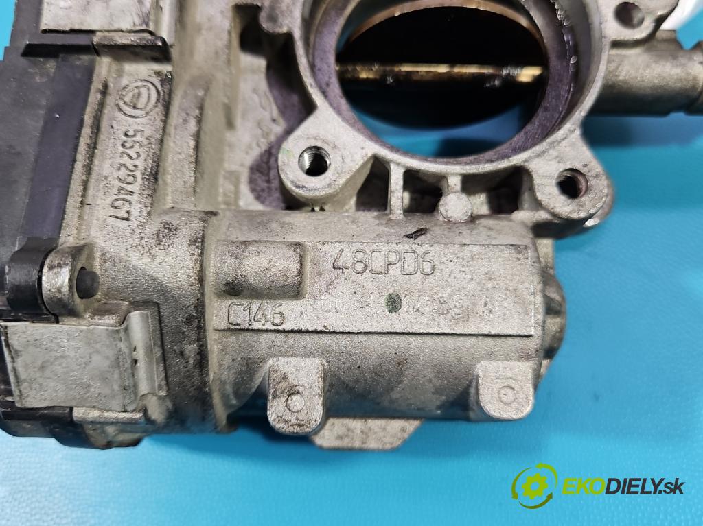 Fiat Bravo II 2007-2014 1.6 jtd 198A2000 5890128 120 HP manual 88 kW 1598 cm3 5- klapka 000552297170 (Škrtiaca klapka)