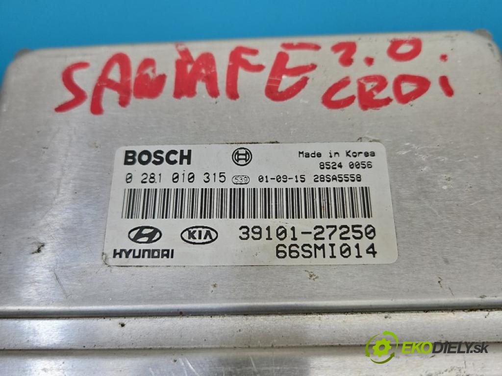 Hyundai Santa Fe I 2000-2006 2.0 crdi 113 HP manual 83 kW 1991 cm3 5- riadiaca jednotka motora 0281010315