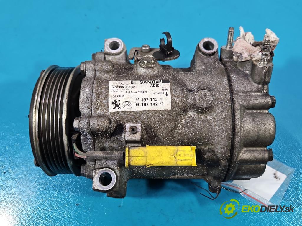 Opel Movano IV 2021- 2.2 cdti 165 hp manual 121 kW 2179 cm3 5- Kompresor: klíma 9819714280 (Kompresor klimatizace)