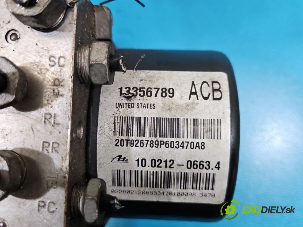 Opel Astra IV 2009-2015 2.0 cdti 160 hp manual 118 kW 1956 cm3 5- čerpadlo abs 100961-45223 (Pumpa ABS)
