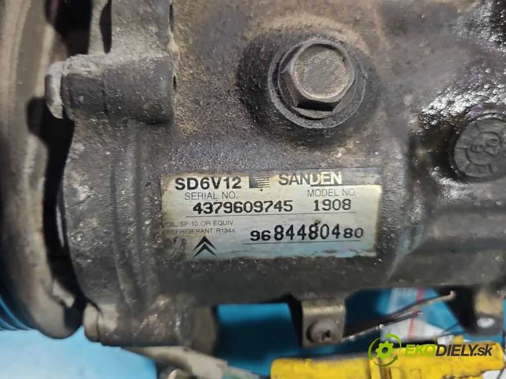 Peugeot Bipper 1.4 hdi 68 hp manual 50 kW 1399 cm3 5- Kompresor: klíma 9684480480 (Kompresor klimatizace)
